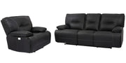 Parker Living Spartacus - Black Power Reclining Sofa and Recliner