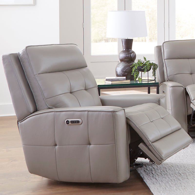 Parker Living Canterbury - Pewter Power Reclining Zero Gravity Sofa Loveseat and Recliner