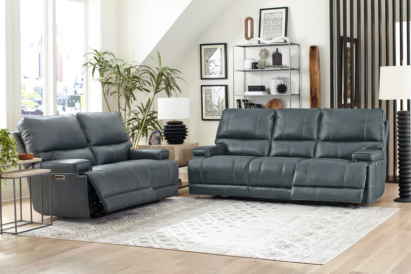 Parker Living Whitman - Verona Azure - Powered By Freemotion Power Reclining Sofa and Loveseat