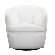Parker Living Barolo - Snow 100% Italian Leather Swivel Club Chair