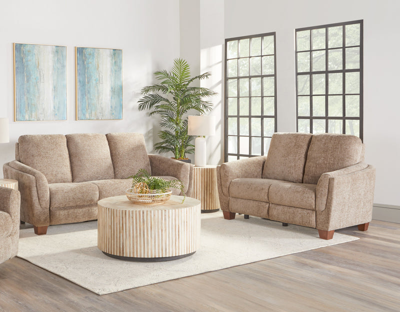 Parker Living Morehead - Biscotti Power Reclining Sofa and Loveseat