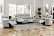 Parker Living Radius - Mineral Power Reclining Sofa Loveseat and Recliner